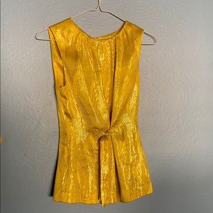 TORY BURCH GOLD WITH SILVER LINING TOP